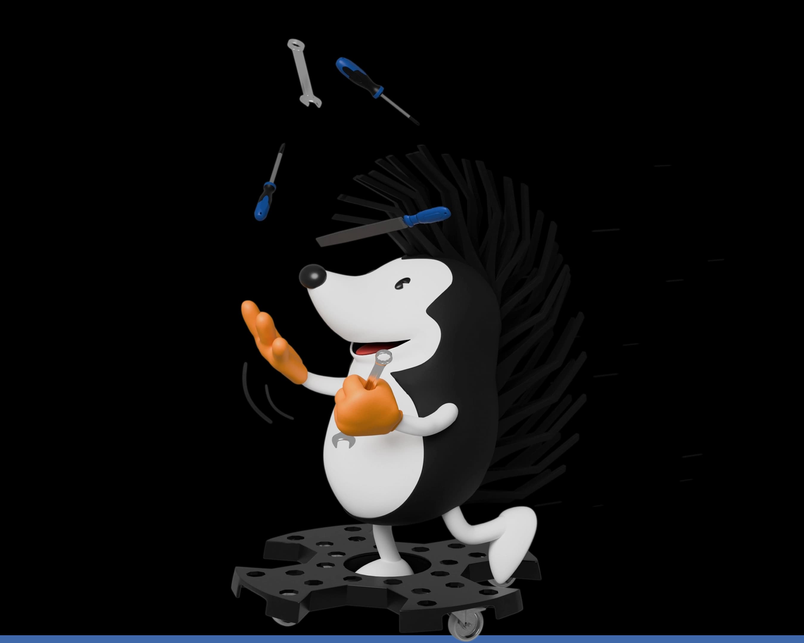 Kunzer Werkzeuge mit Igel Eddy